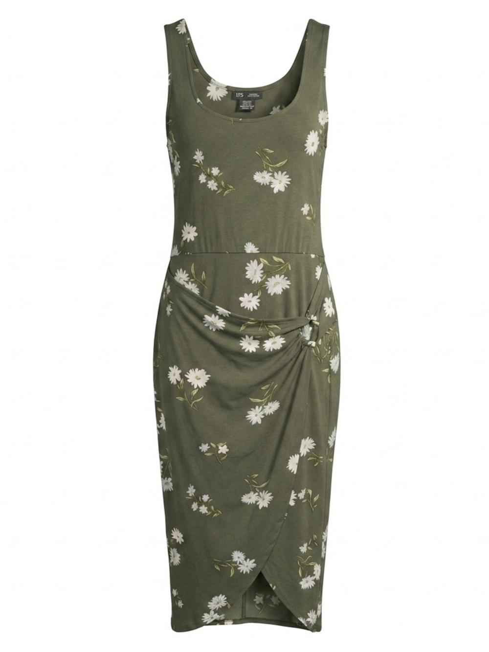 No Boundaries Olive Floral Midi Dress